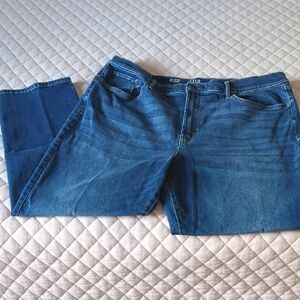 a.n.a Midwash Straight Leg Jeans in Blue